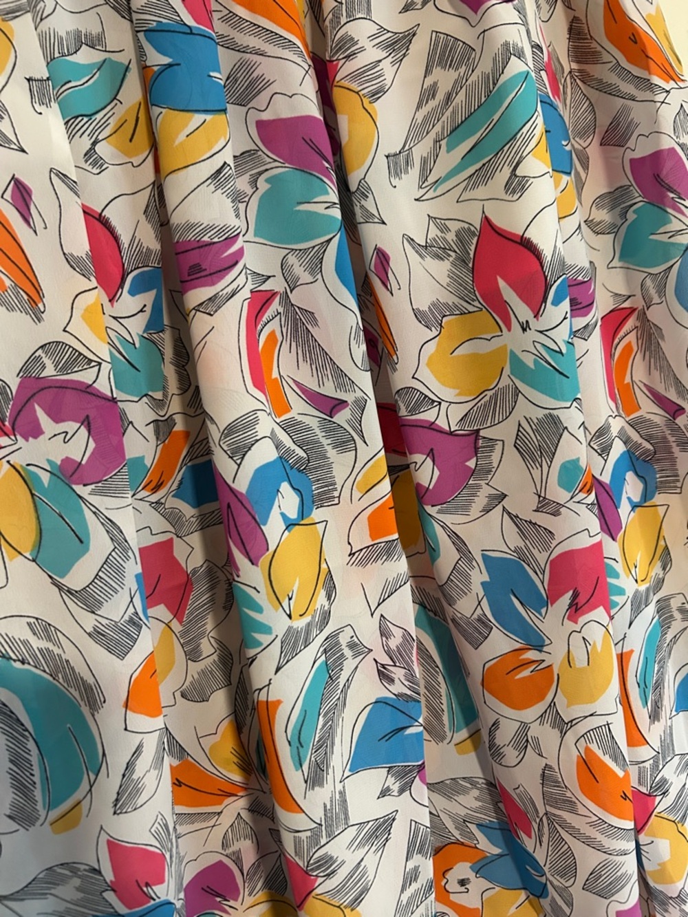 Vintage NWT Laura & Jayne Multicolor Floral Maxi Skirt - Breezy White Base - Picture 10 of 10